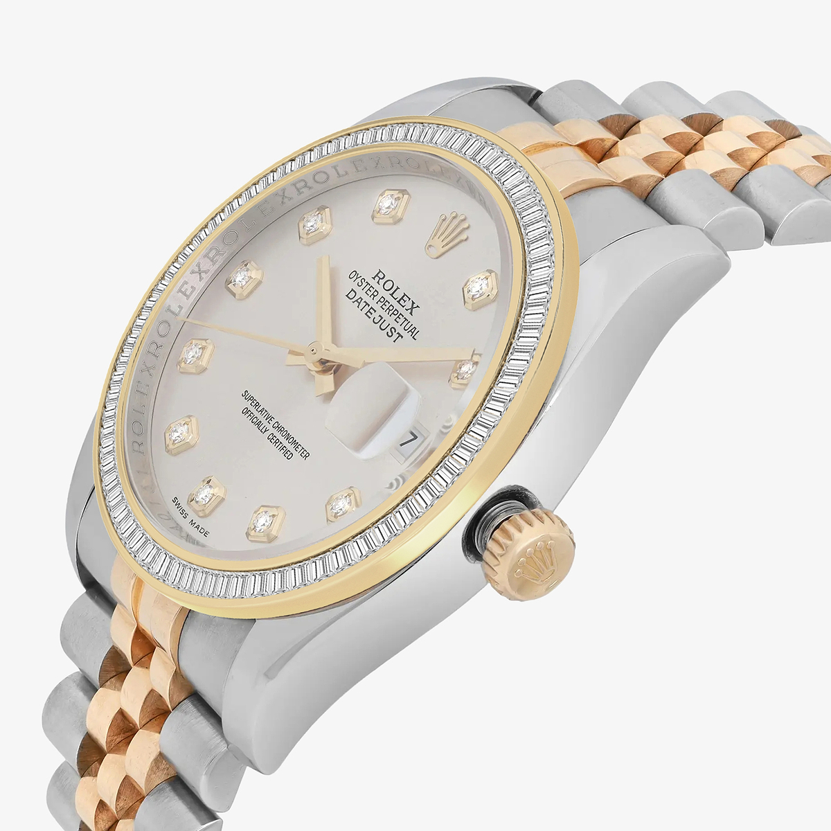 Additional Image 2 for  3 ctw Baguette Lab Grown Diamond  Rolex Watch
