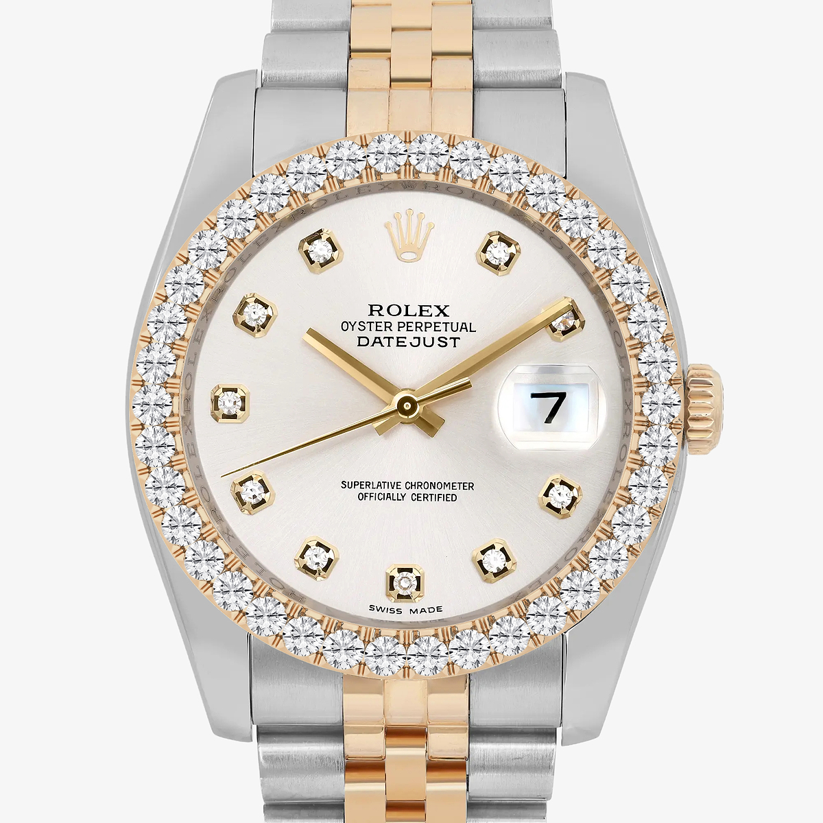 Additional Image 1 for  3 ctw Round Lab Grown Diamond  Rolex Watch