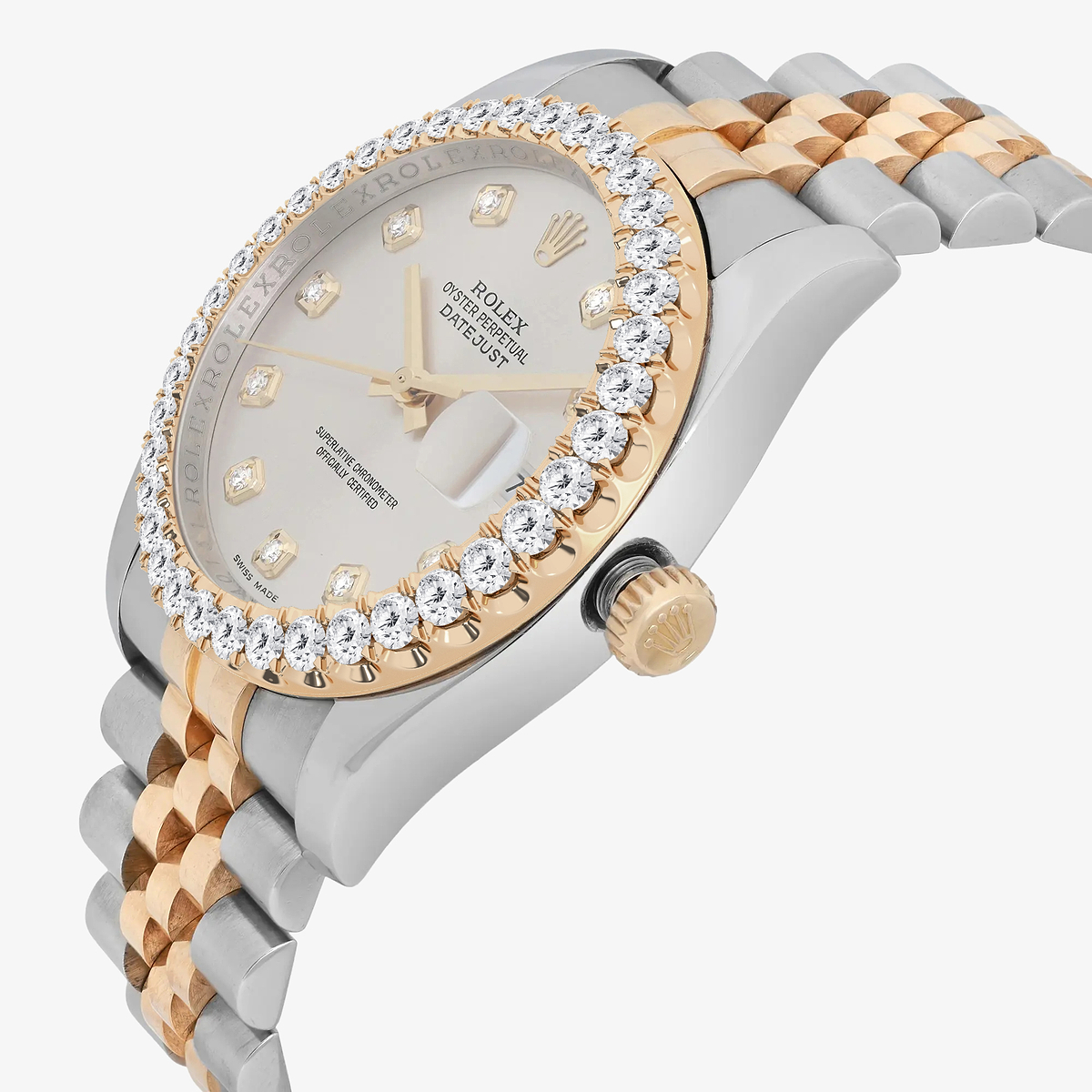 Additional Image 2 for  3 ctw Round Lab Grown Diamond  Rolex Watch