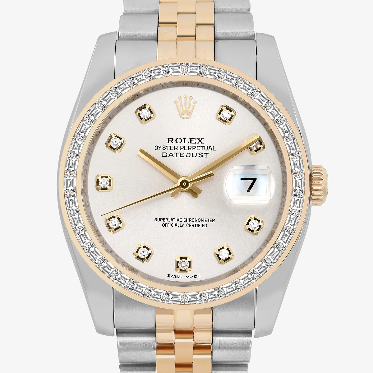 Additional Image 1 for  2 2/3 ctw Trapezoid Lab Grown Diamond  Rolex Watch