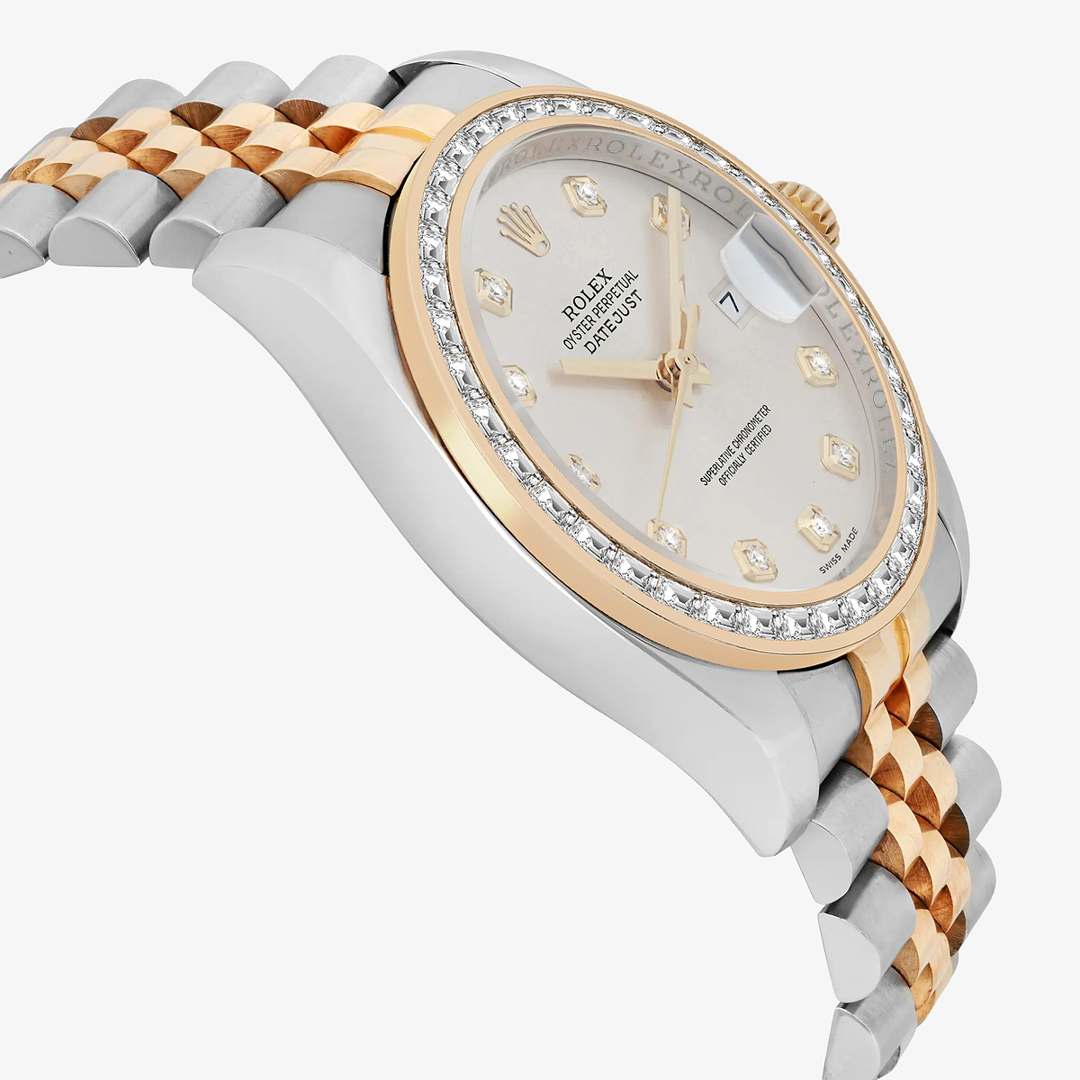 Additional Image 3 for  2 2/3 ctw Trapezoid Lab Grown Diamond  Rolex Watch