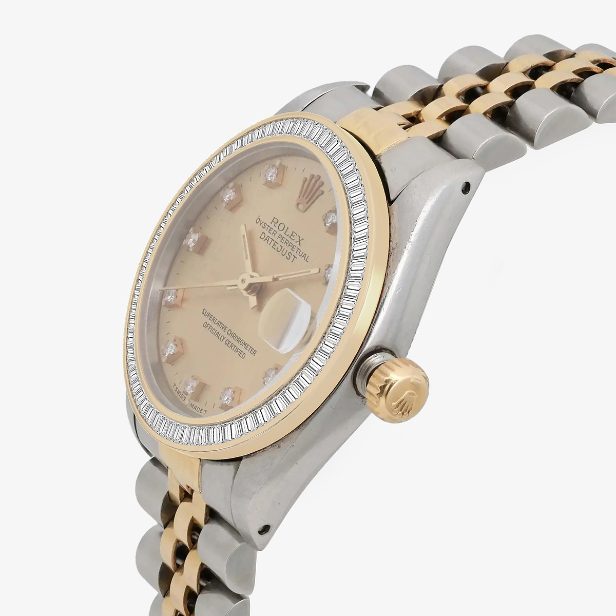 Additional Image 2 for  1 1/2 ctw Baguette Lab Grown Diamond  Rolex Watch