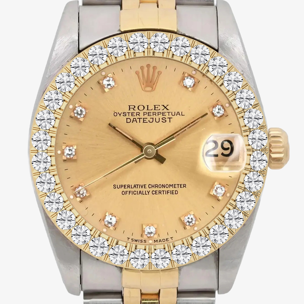 Additional Image 3 for  2 2/5 ctw Round Lab Grown Diamond  Rolex Watch
