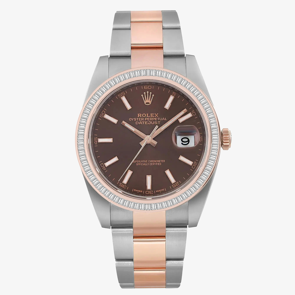 2 1/3 ctw Baguette Lab Grown Diamond  Rolex Watch