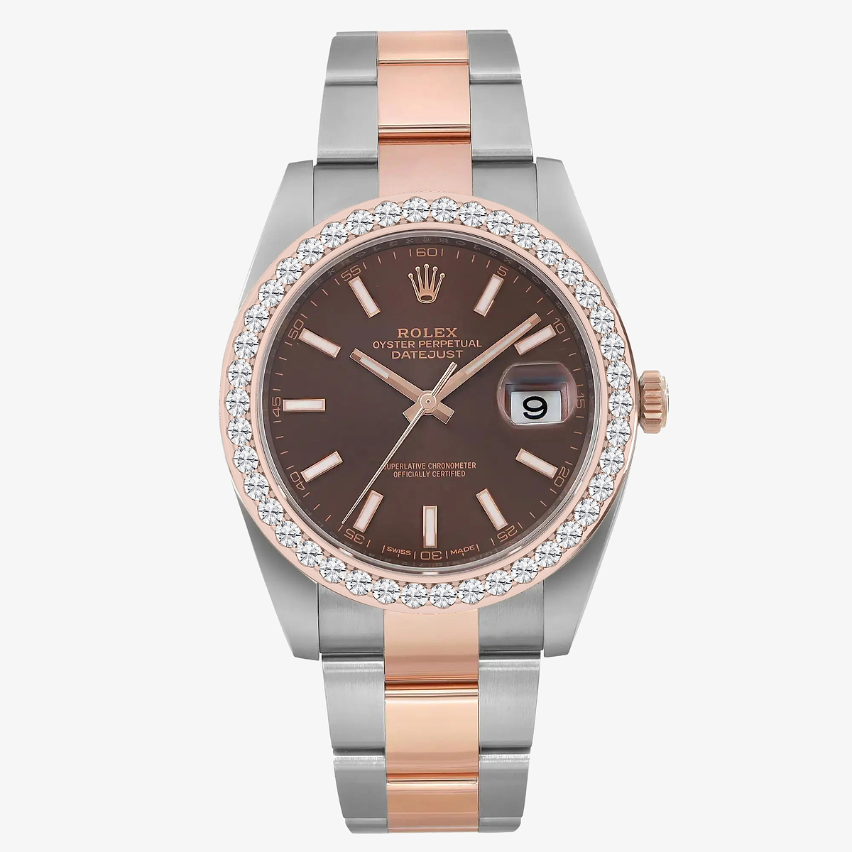 3 ctw Round Lab Grown Diamond  Rolex Watch