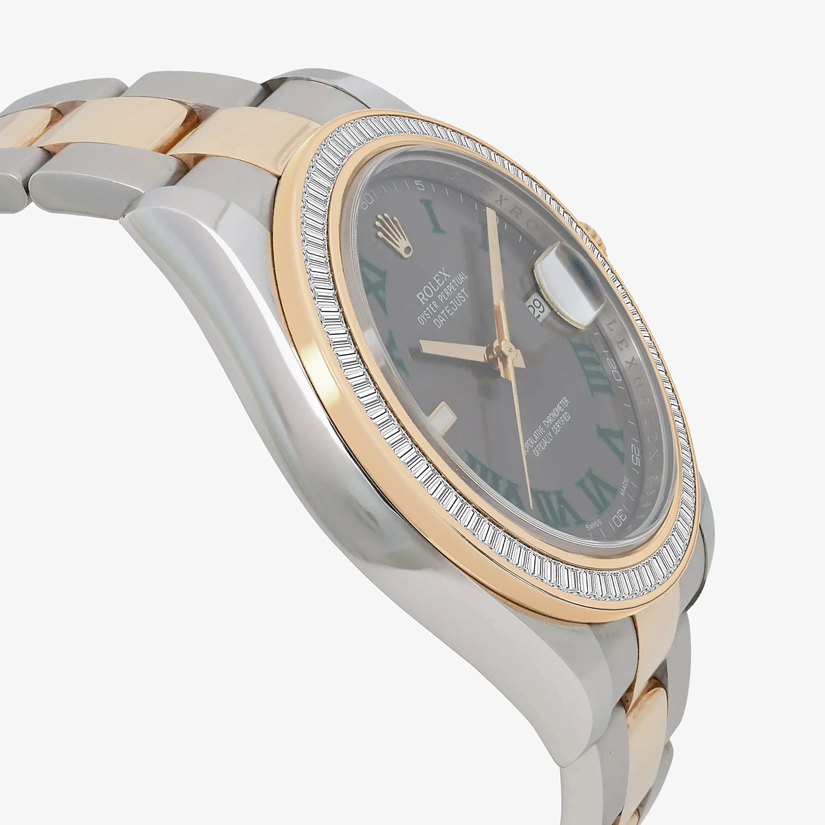 Additional Image 2 for  2 1/3 ctw Baguette Lab Grown Diamond  Rolex Watch