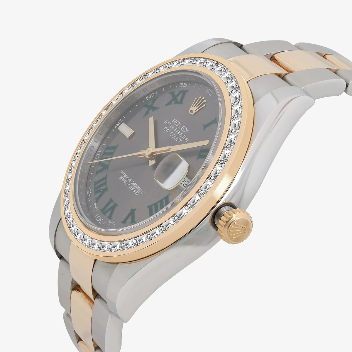 Additional Image 1 for  2 7/8 ctw Trapezoid Lab Grown Diamond  Rolex Watch