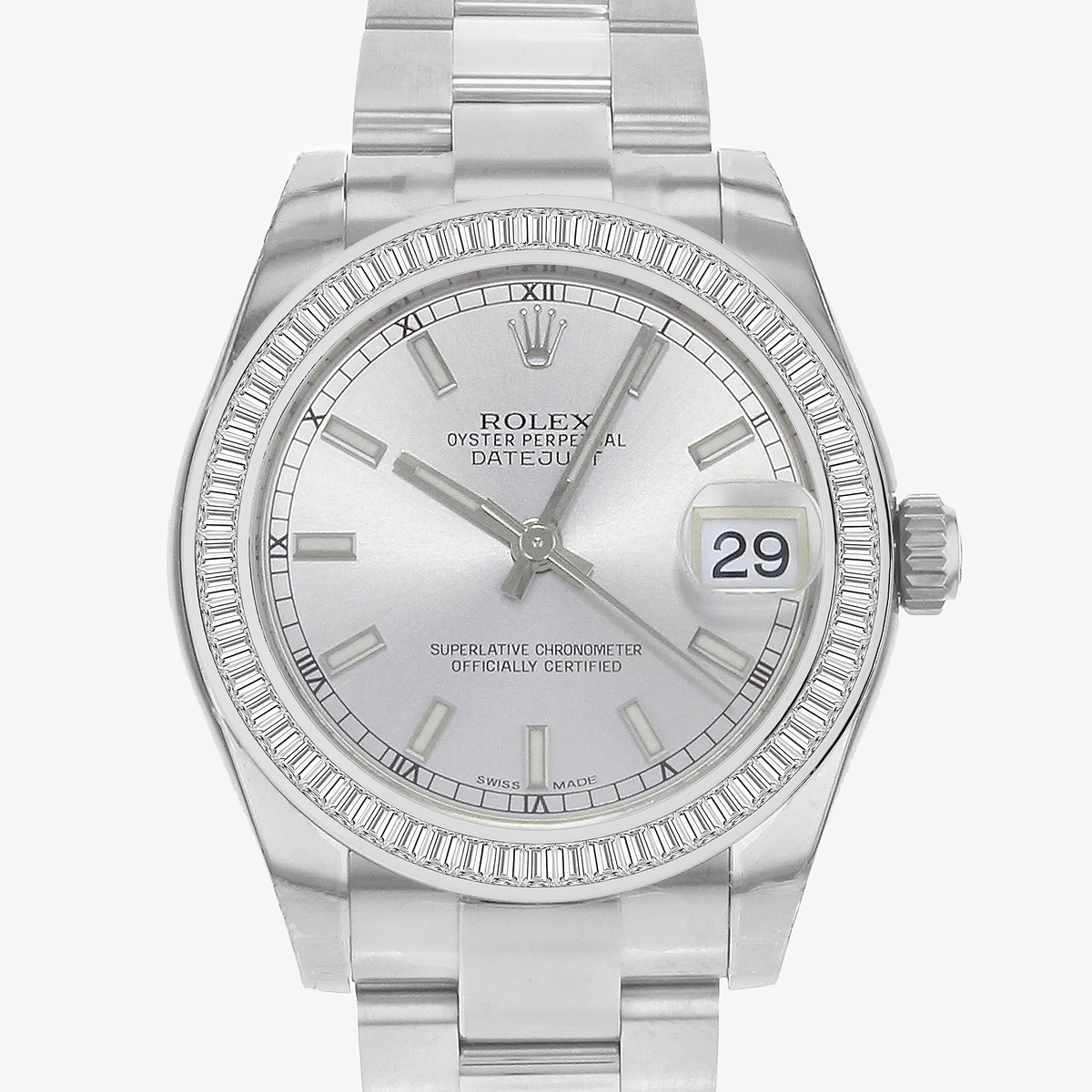 Additional Image 1 for  1 1/2 ctw Baguette Lab Grown Diamond  Rolex Watch