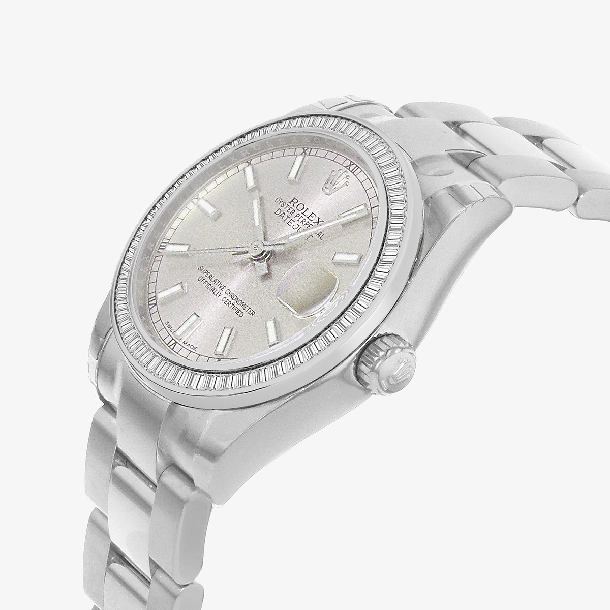 Additional Image 2 for  1 1/2 ctw Baguette Lab Grown Diamond  Rolex Watch