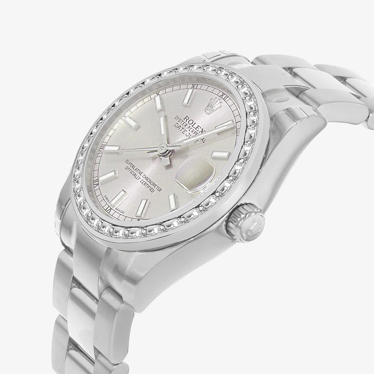 Additional Image 2 for  2 1/4 ctw Trapezoid Lab Grown Diamond  Rolex Watch