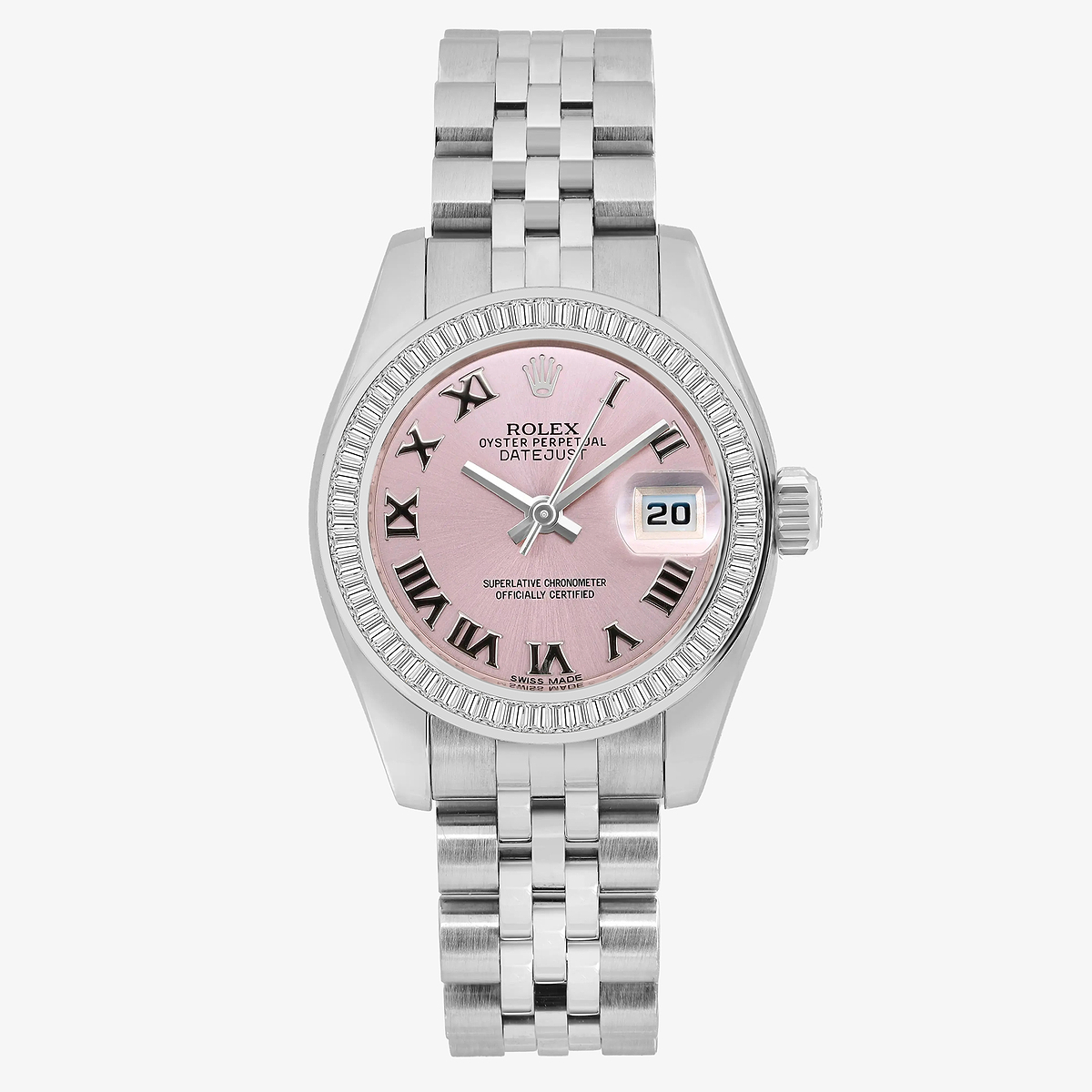 1 5/8 ctw Baguette Lab Grown Diamond  Rolex Watch
