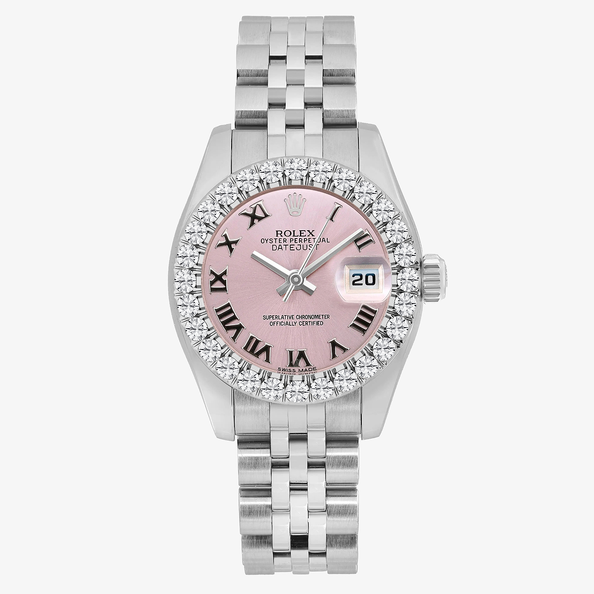 2 ctw Round Lab Grown Diamond  Rolex Watch