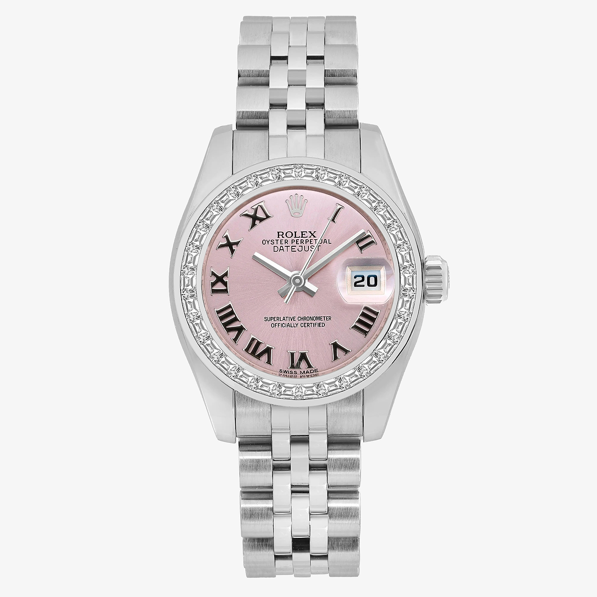 2 ctw Trapezoid Lab Grown Diamond  Rolex Watch