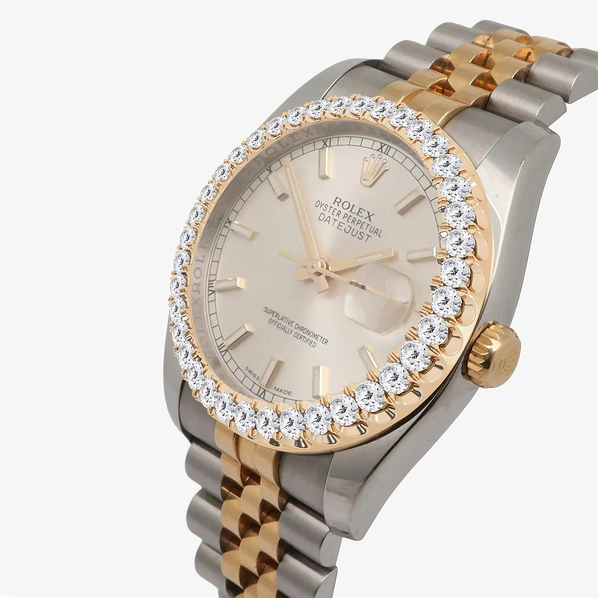 Additional Image 1 for  3 ctw Round Lab Grown Diamond  Rolex Watch