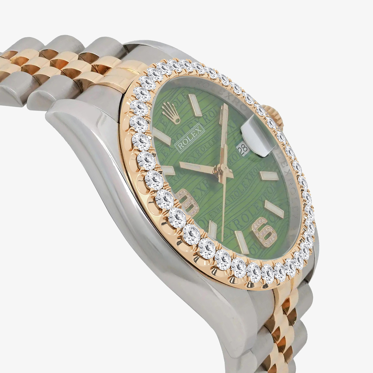 Additional Image 2 for  3 ctw Round Lab Grown Diamond  Rolex Watch