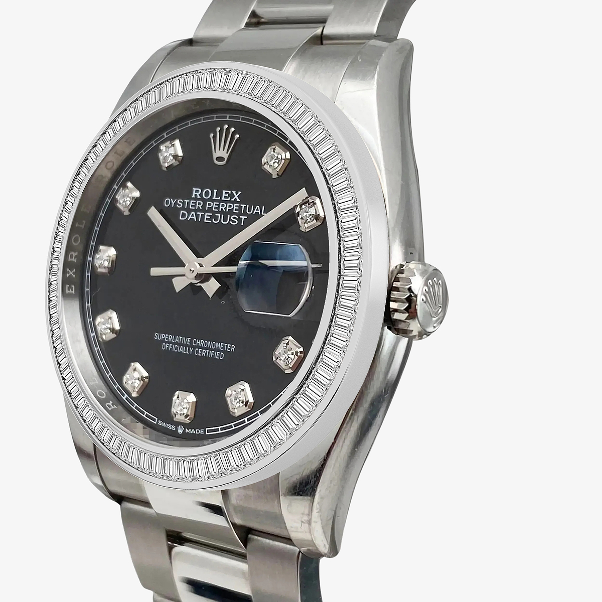 Additional Image 1 for  3 ctw Baguette Lab Grown Diamond  Rolex Watch
