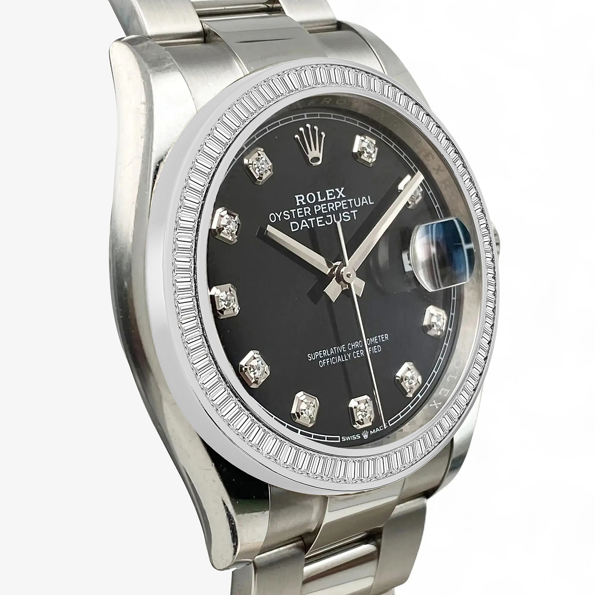 Additional Image 2 for  3 ctw Baguette Lab Grown Diamond  Rolex Watch