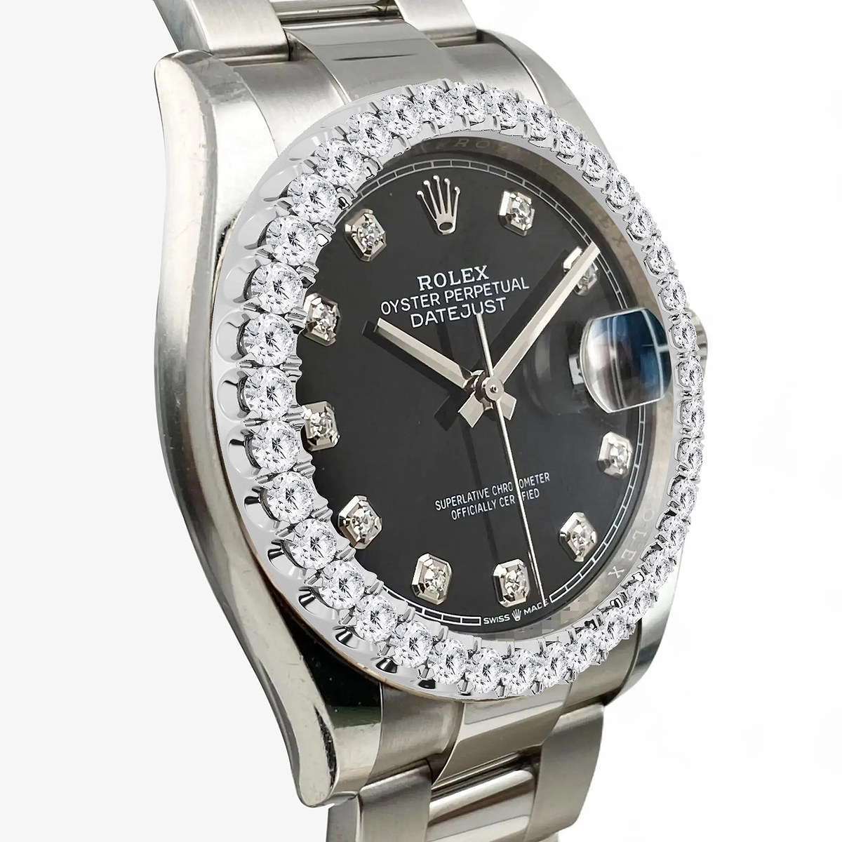 Additional Image 2 for  3 ctw Round Lab Grown Diamond  Rolex Watch