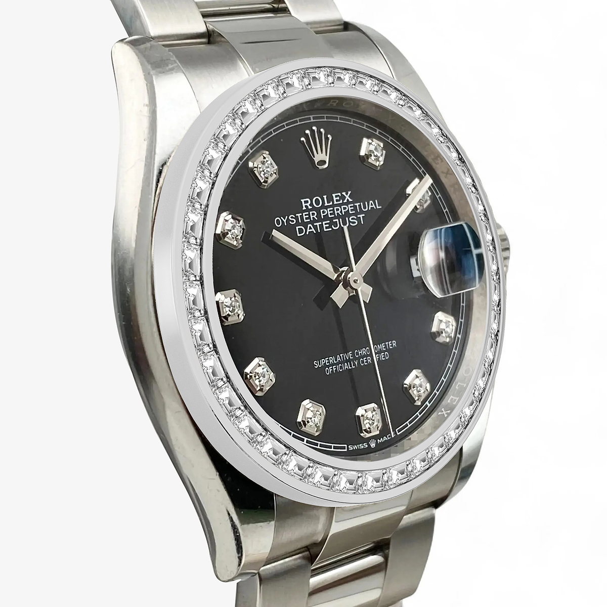 Additional Image 2 for  2 2/3 ctw Trapezoid Lab Grown Diamond  Rolex Watch