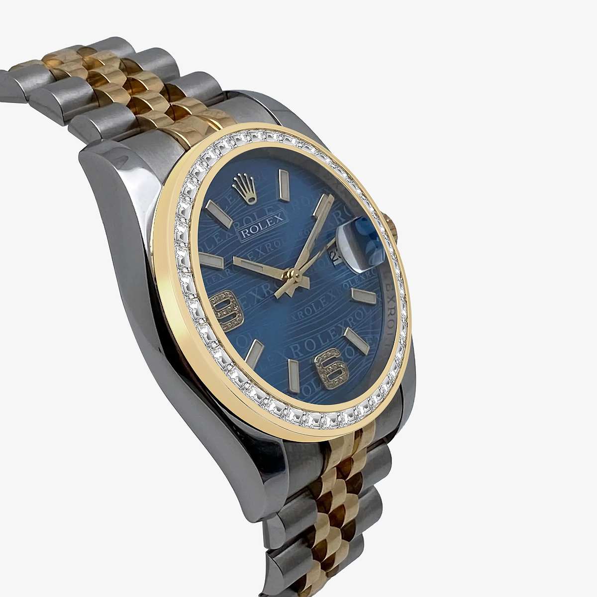 Additional Image 2 for  2 2/3 ctw Trapezoid Lab Grown Diamond  Rolex Watch