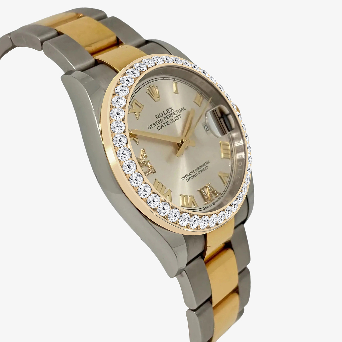 Additional Image 2 for  3 ctw Round Lab Grown Diamond  Rolex Watch