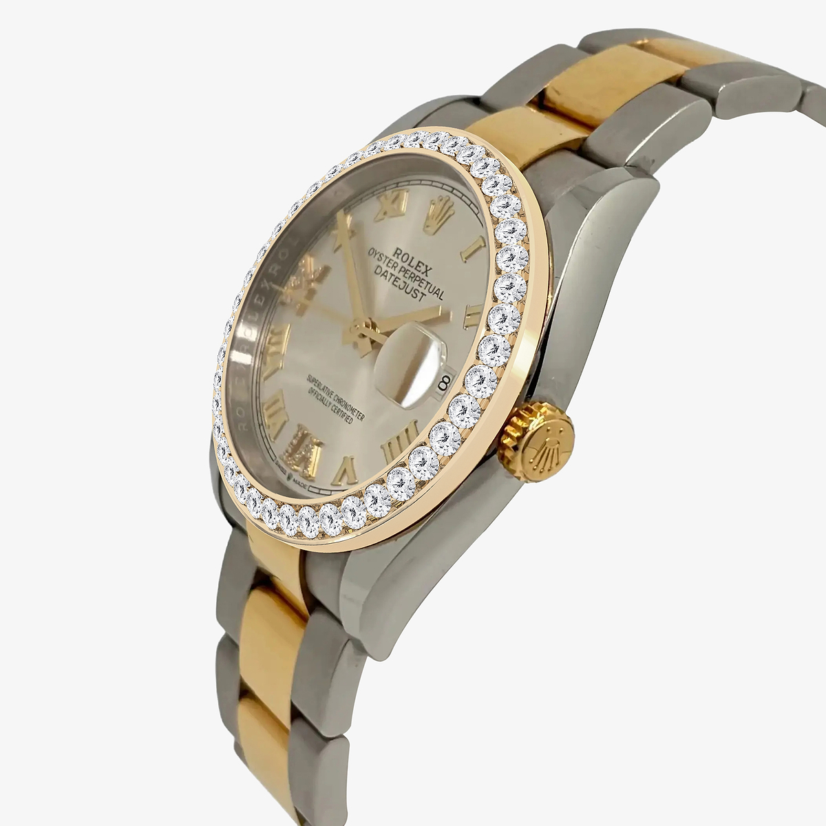 Additional Image 3 for  3 ctw Round Lab Grown Diamond  Rolex Watch