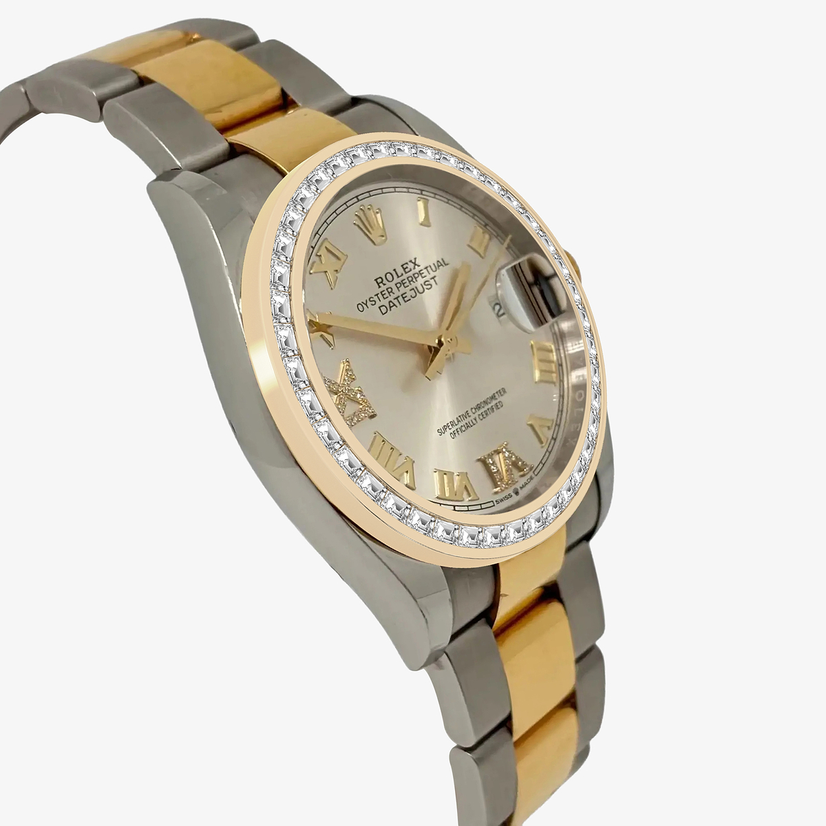 Additional Image 2 for  2 7/8 ctw Trapezoid Lab Grown Diamond  Rolex Watch