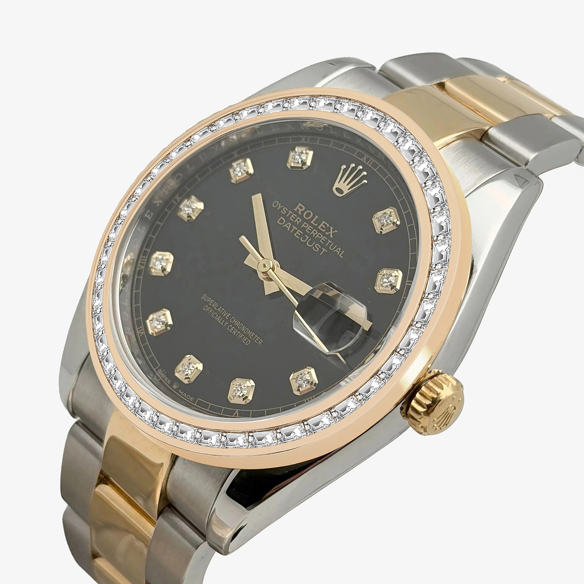 Additional Image 1 for  2 7/8 ctw Trapezoid Lab Grown Diamond  Rolex Watch