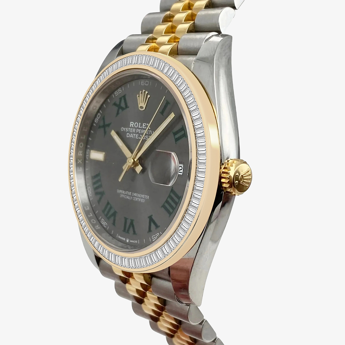 Additional Image 1 for  2 1/3 ctw Baguette Lab Grown Diamond  Rolex Watch