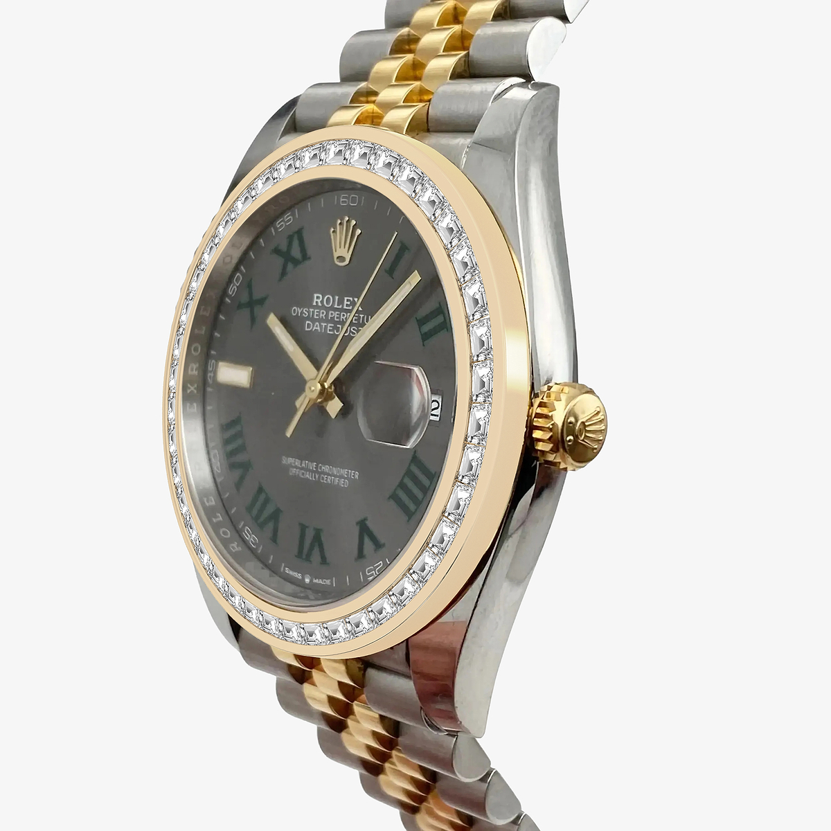 Additional Image 1 for  2 7/8 ctw Trapezoid Lab Grown Diamond  Rolex Watch