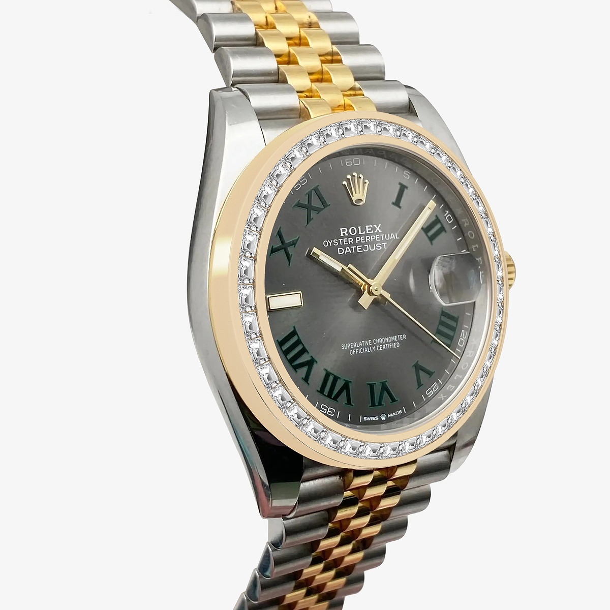 Additional Image 2 for  2 7/8 ctw Trapezoid Lab Grown Diamond  Rolex Watch