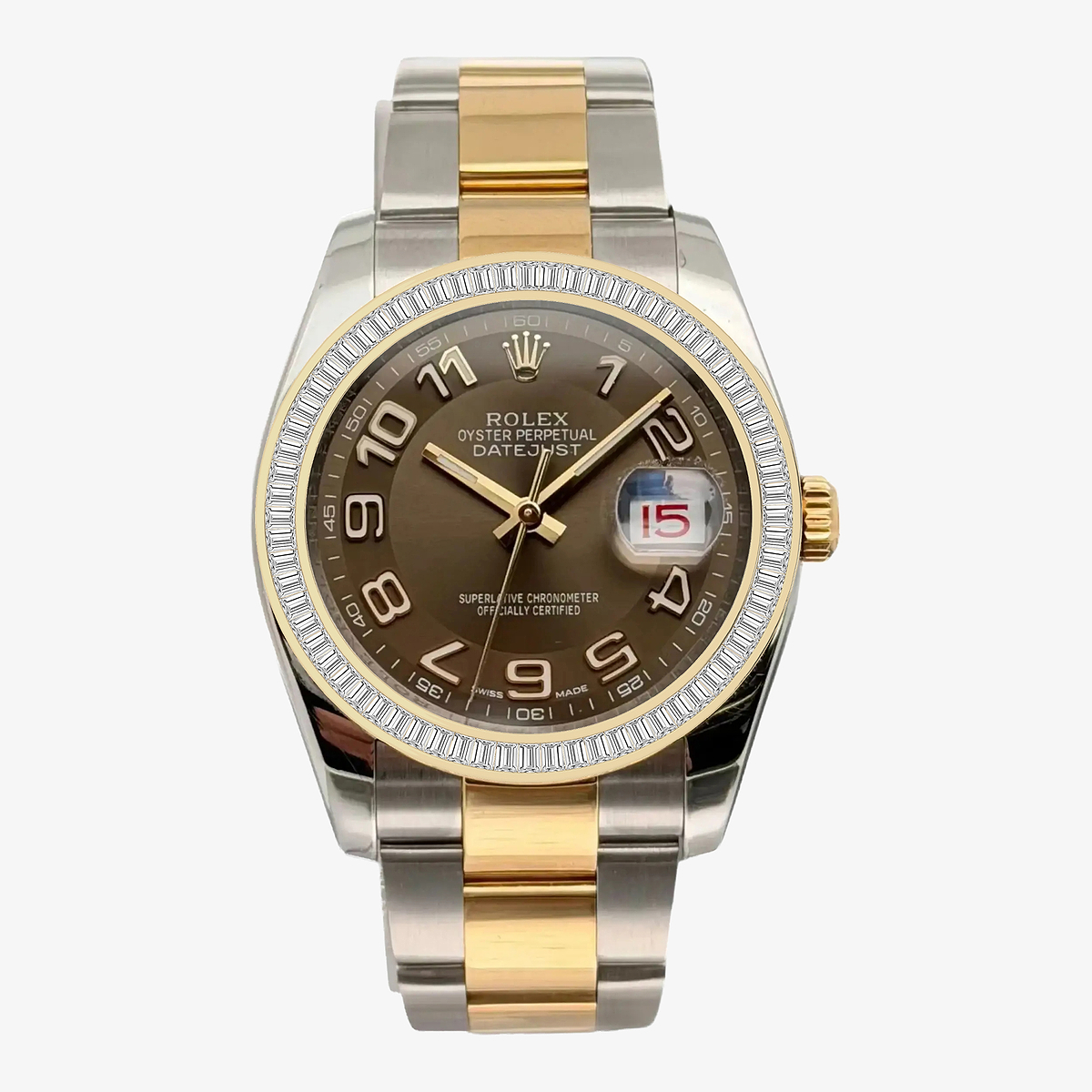 3 ctw Baguette Lab Grown Diamond  Rolex Watch