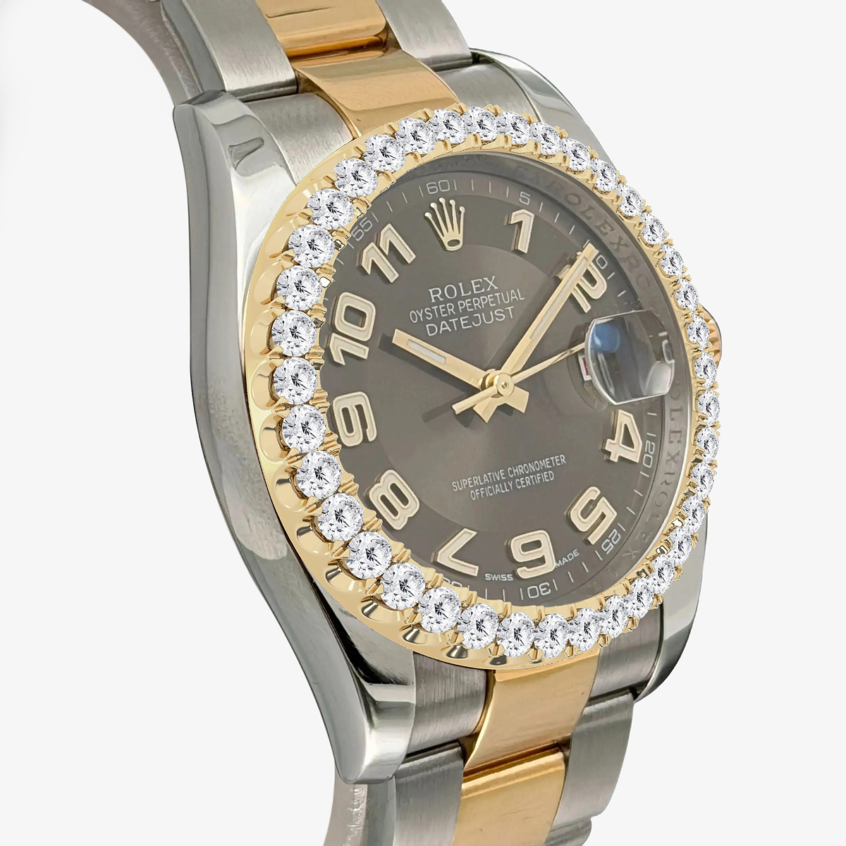Additional Image 2 for  3 ctw Round Lab Grown Diamond  Rolex Watch