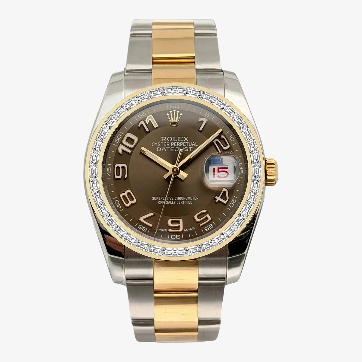 2 2/3 ctw Trapezoid Lab Grown Diamond  Rolex Watch
