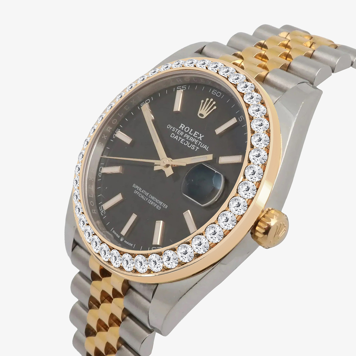 Additional Image 1 for  3 ctw Round Lab Grown Diamond  Rolex Watch