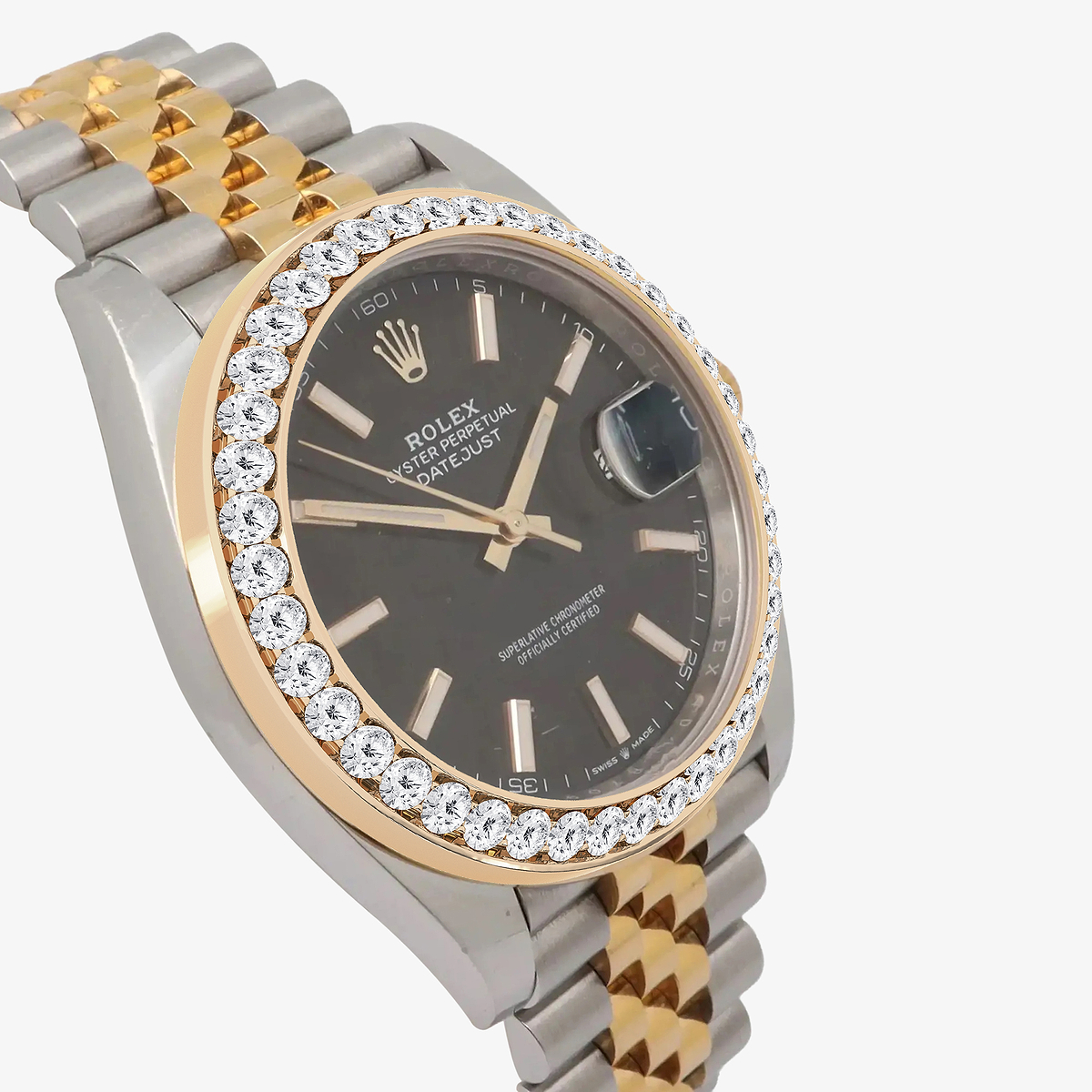 Additional Image 2 for  3 ctw Round Lab Grown Diamond  Rolex Watch