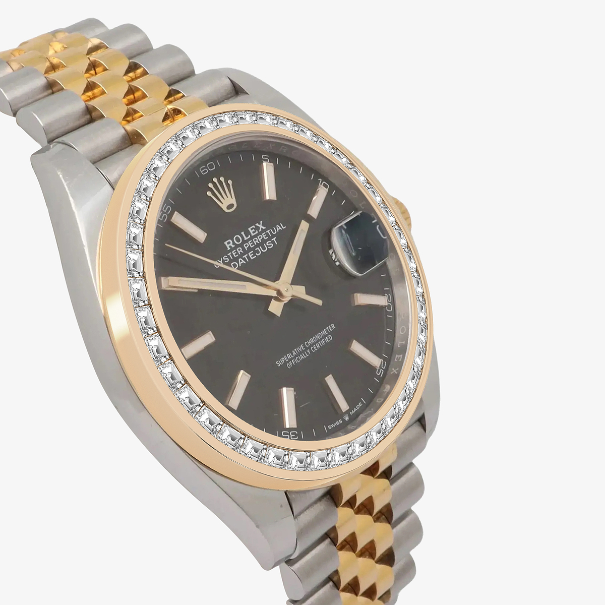 Additional Image 2 for  2 7/8 ctw Trapezoid Lab Grown Diamond  Rolex Watch