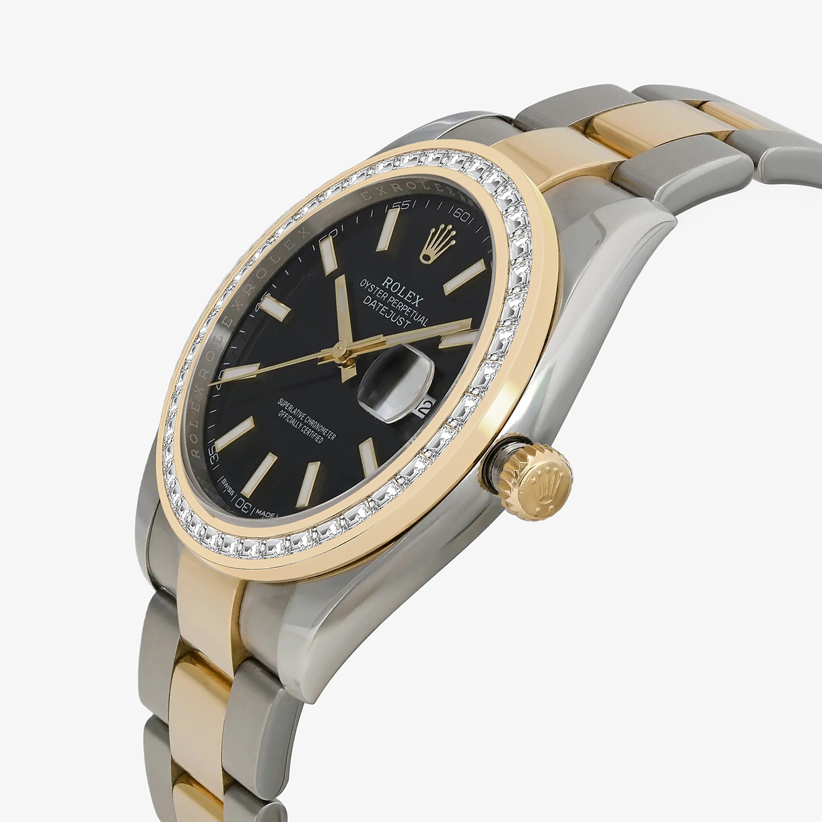 Additional Image 1 for  2 7/8 ctw Trapezoid Lab Grown Diamond  Rolex Watch