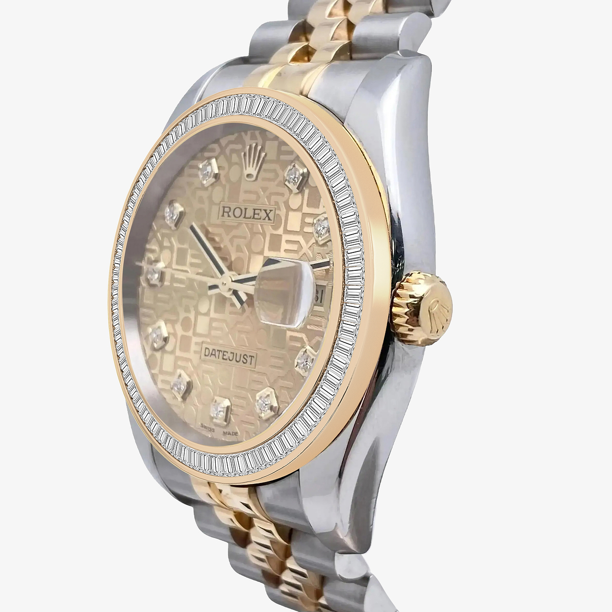 Additional Image 1 for  3 ctw Baguette Lab Grown Diamond  Rolex Watch