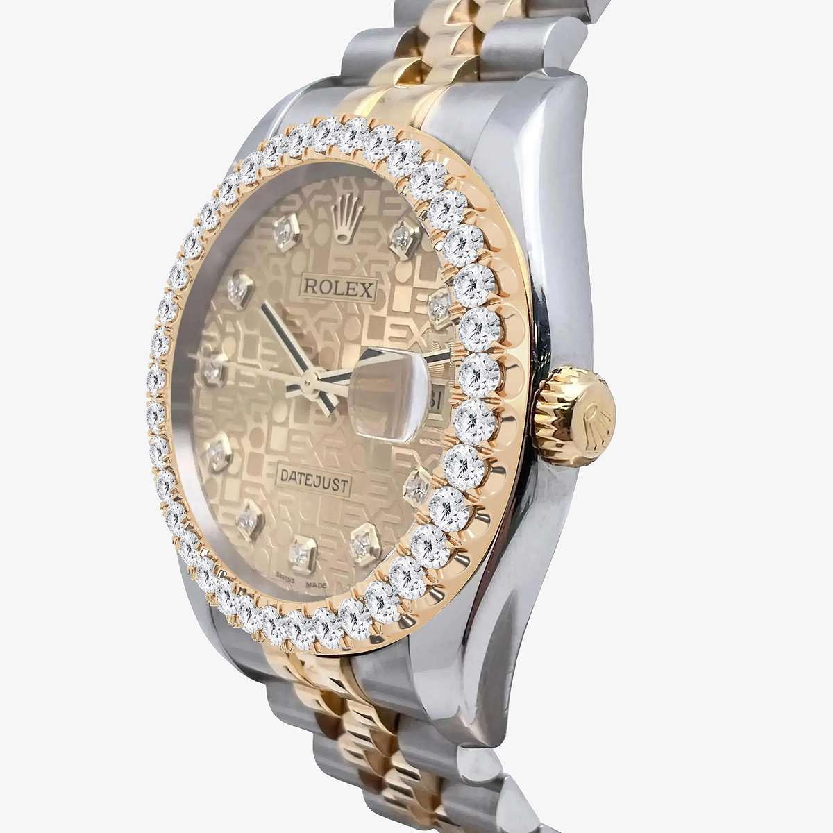 Additional Image 1 for  3 ctw Round Lab Grown Diamond  Rolex Watch
