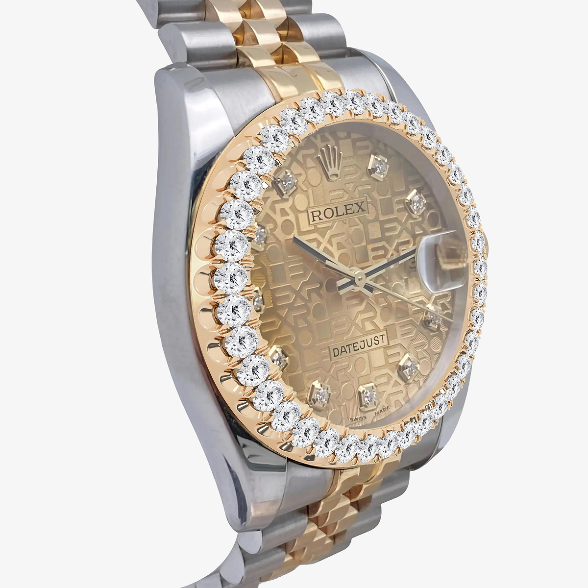 Additional Image 2 for  3 ctw Round Lab Grown Diamond  Rolex Watch