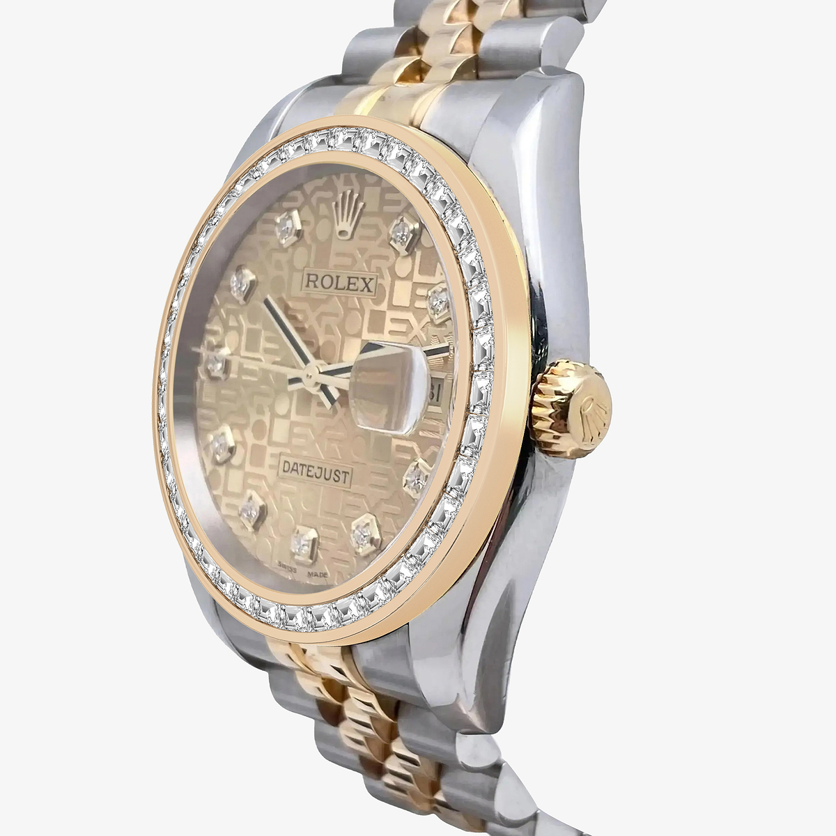 Additional Image 1 for  2 2/3 ctw Trapezoid Lab Grown Diamond  Rolex Watch