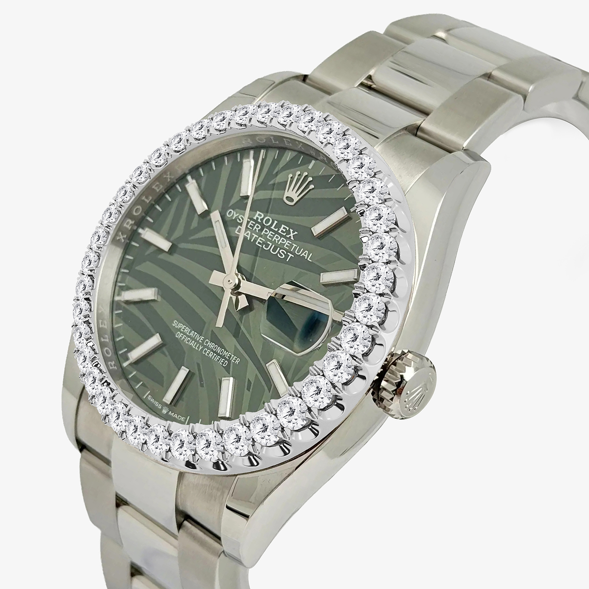 Additional Image 1 for  3 ctw Round Lab Grown Diamond  Rolex Watch
