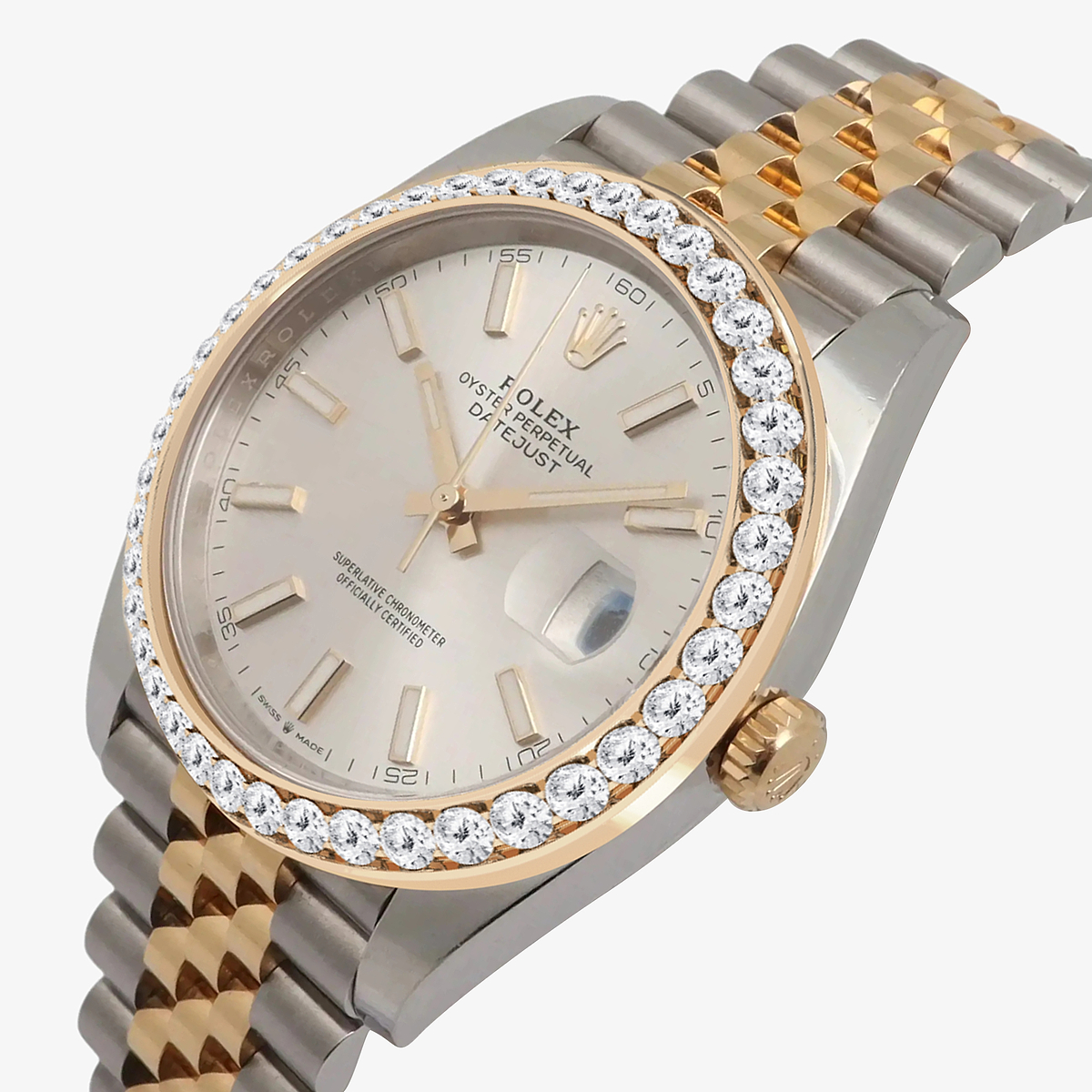Additional Image 1 for  3 ctw Round Lab Grown Diamond  Rolex Watch