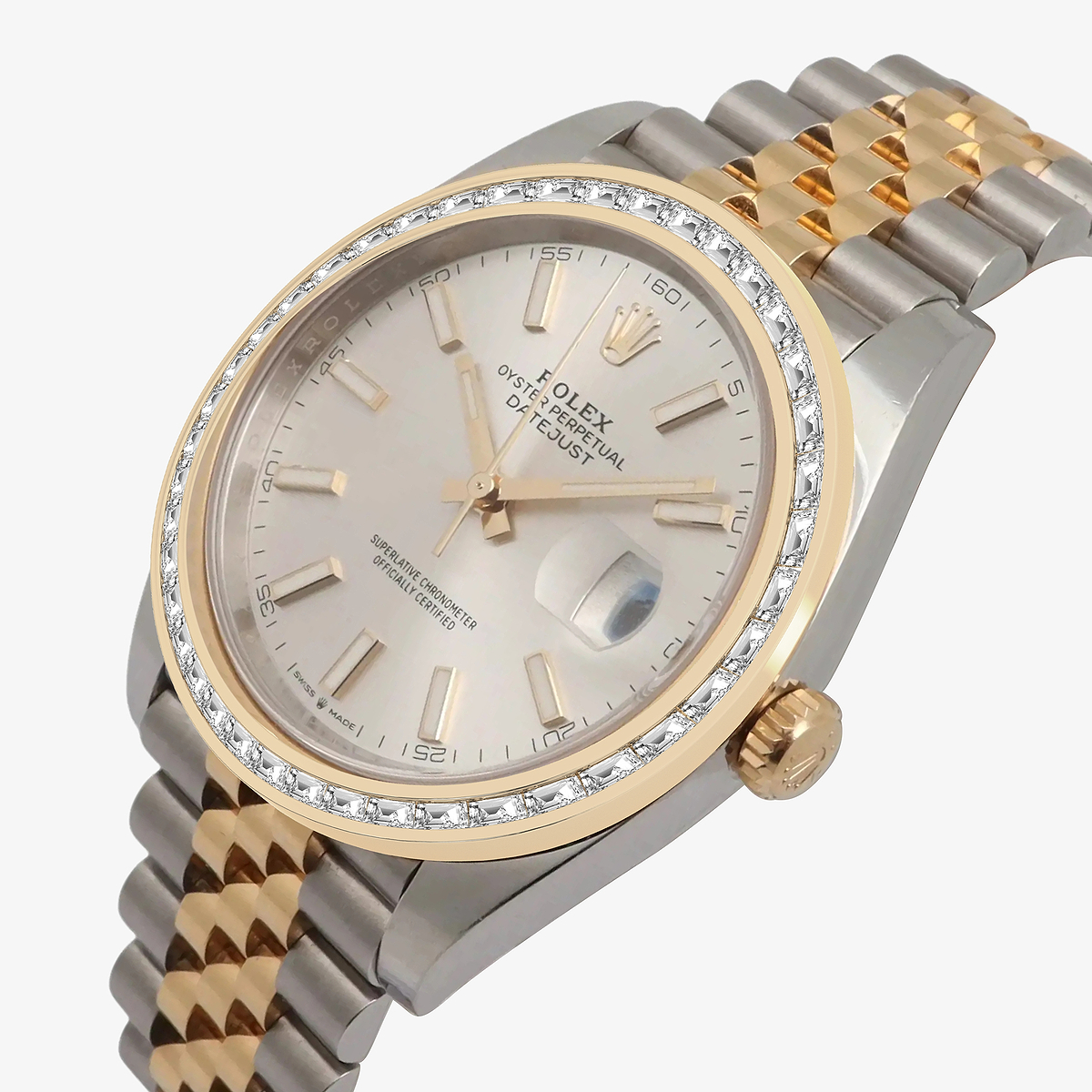 Additional Image 1 for  2 7/8 ctw Trapezoid Lab Grown Diamond  Rolex Watch