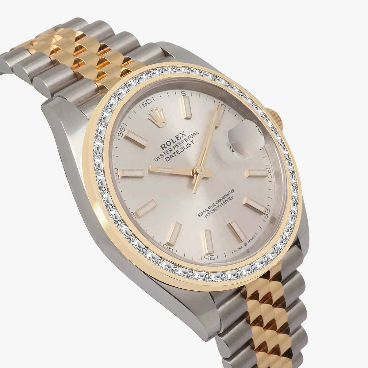 Additional Image 2 for  2 7/8 ctw Trapezoid Lab Grown Diamond  Rolex Watch