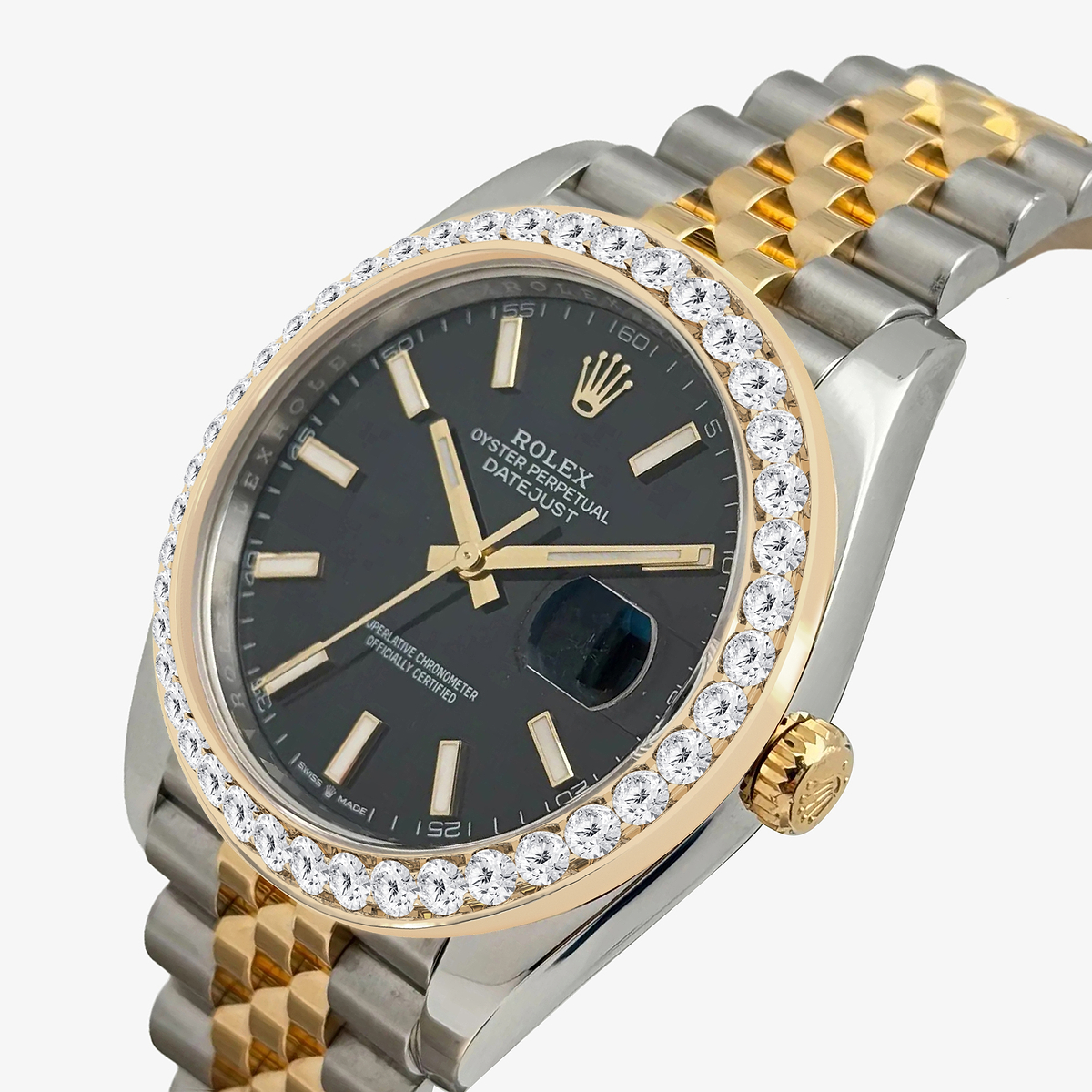 Additional Image 1 for  3 ctw Round Lab Grown Diamond  Rolex Watch