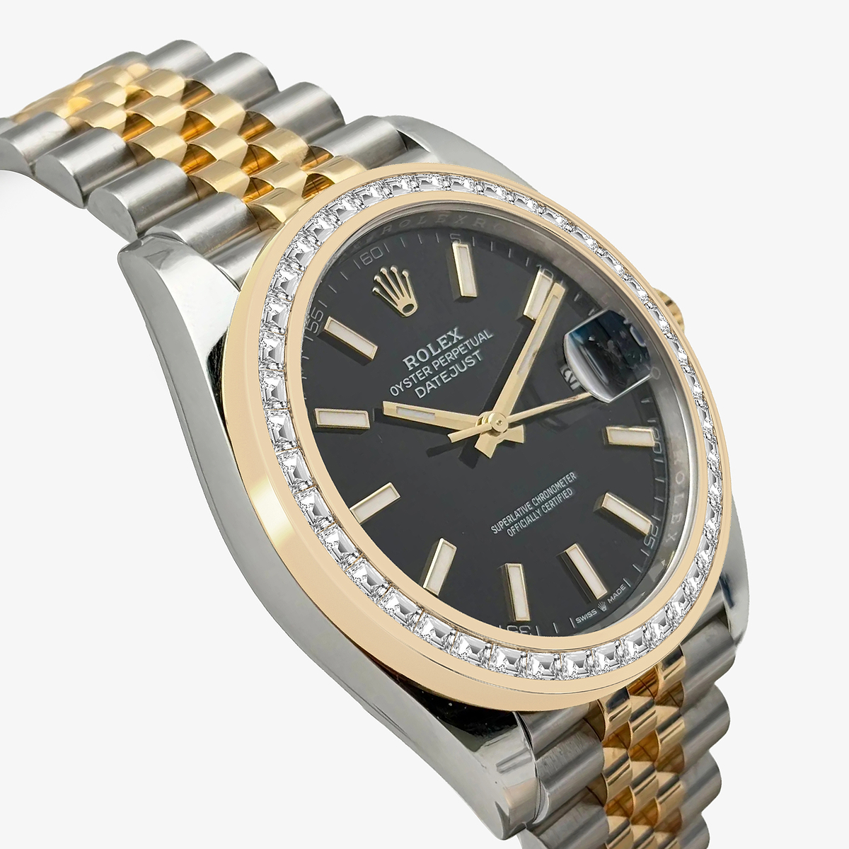 Additional Image 2 for  2 7/8 ctw Trapezoid Lab Grown Diamond  Rolex Watch