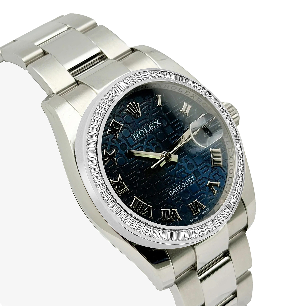 Additional Image 2 for  3 ctw Baguette Lab Grown Diamond  Rolex Watch