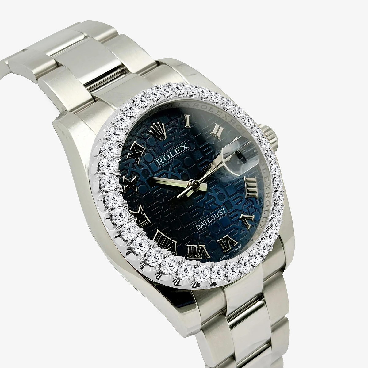 Additional Image 2 for  3 ctw Round Lab Grown Diamond  Rolex Watch